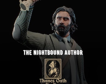 The Nightbound Author - Psychological Horror Protagonist Dark Thriller Alan Wake Resin Figure 16K