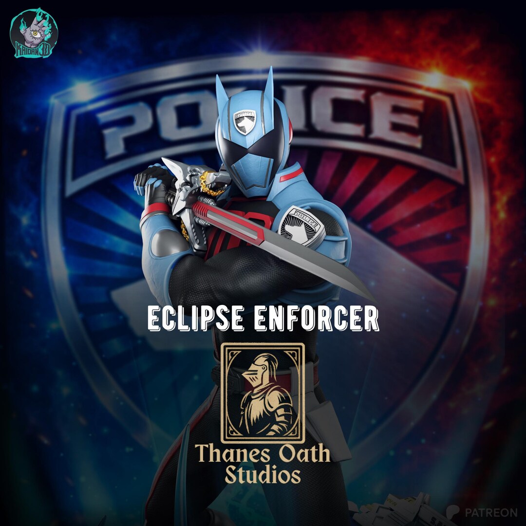 Solar Eclipse Ranger Deviantart Eclipse Enforcer - SPD Ranger Sci-fi Hero Shadow Ranger Resin Figure ...