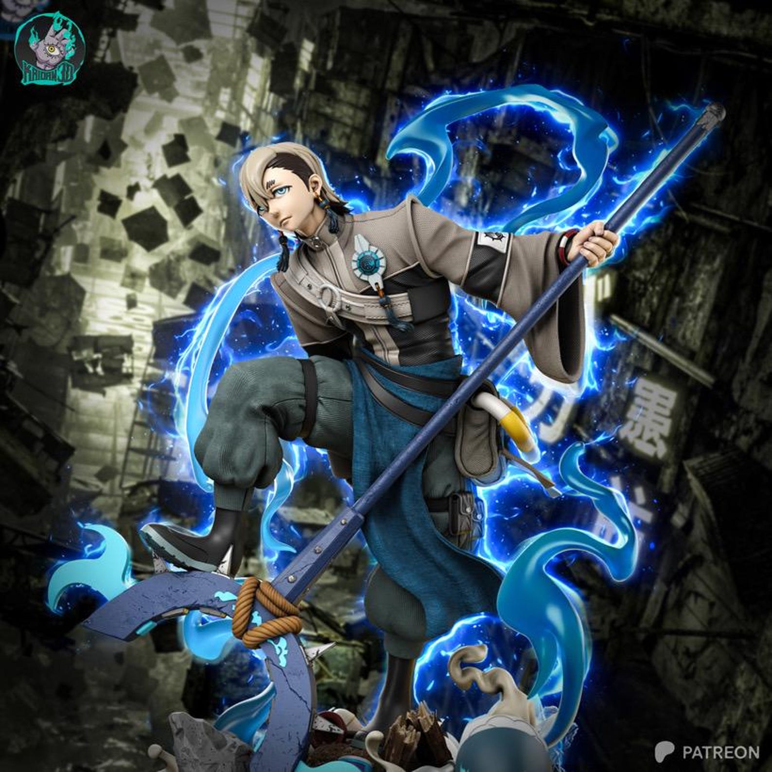 Rust In Anime Scavenger’s Fury - Dark Anime Underground Rust Zanka Nijiku Figura de ...