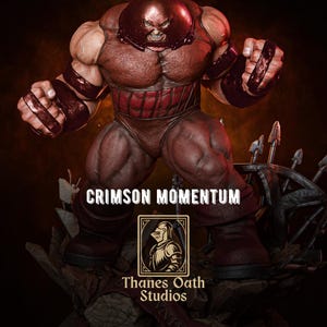 Crimson Momentum - Ostoppbar Brute Villain Mutant Strength Juggernaut Resinfigur 16K