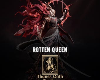 Rotten Queen - Cursed Valkyrie Souls-Like Dark Fantasy Malenia Resin Figure 16K