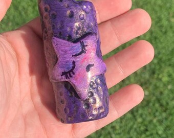 Sleeping Star Full Size Clay Lighter Case in Purple