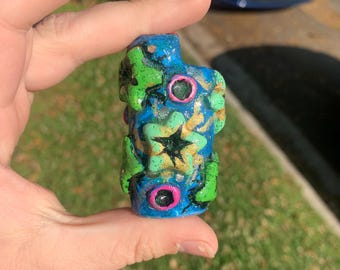 Glittery Star Mini Bic Clay Sculpted Lighter Case