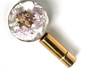 Vintage lipstick MOP folding Mirror Christmas Gift Holiday Gifts stocking stuffer