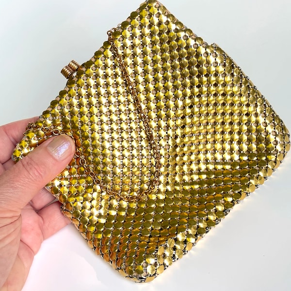 Vintage Purse Whiting and Davis Gold Mesh