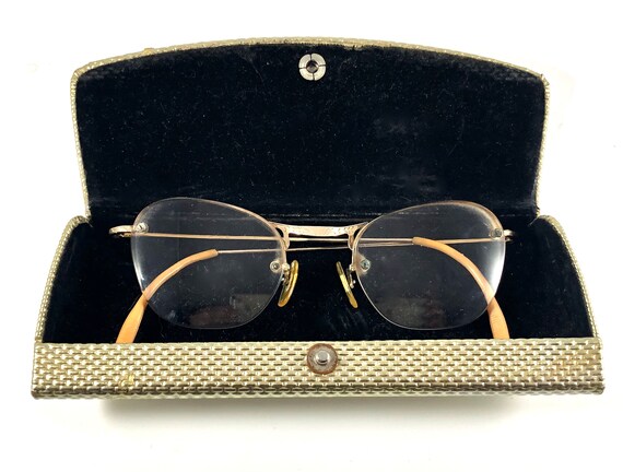 Vintage Eye Glasses C.O.C. 12k G.F. With Case Mid Century