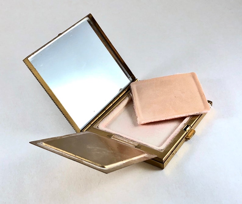 Vintage Compact Petite Point Unique Vintage Gift Holiday Christmas Gift