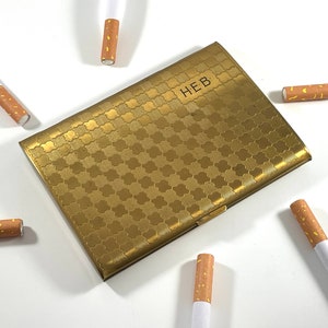 PU Leather Louis Display Jewelry Smoking Rolling Tobacco Metal