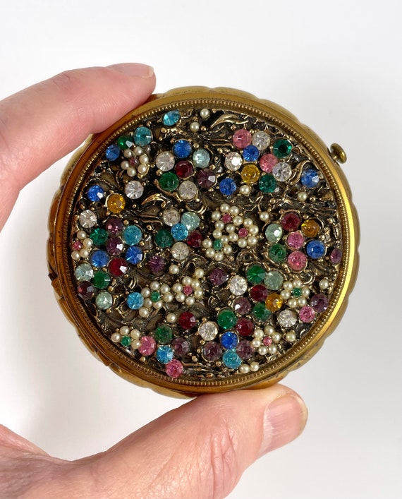 Vintage Compact Rhinestone Dorset Fifth Avenue - image 1