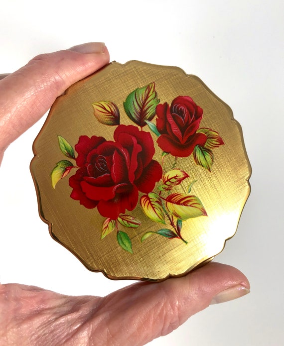 Vintage Compact Stratton Roses Unique Vintage Gift