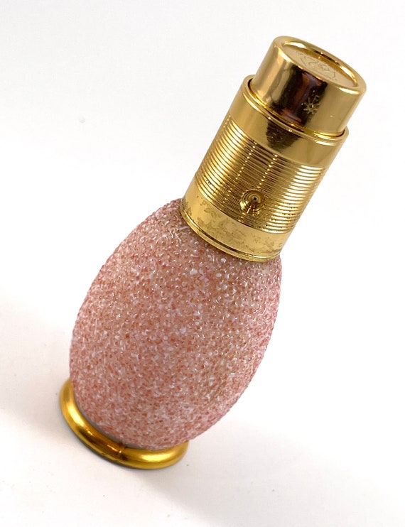 Vintage Perfume Atomizer Step Pink Glass Made in … - image 4