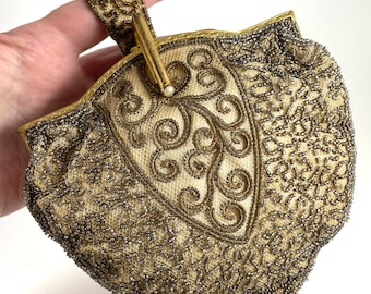 Vintage Art Deco Beaded Purse Unique Bride Wedding Vintage gift