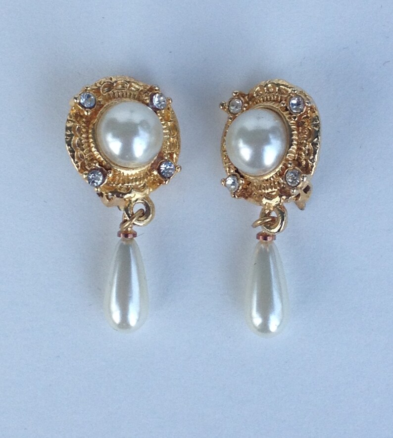 Vintage Pearl Drop Earrings Mothers Day Gift - Etsy