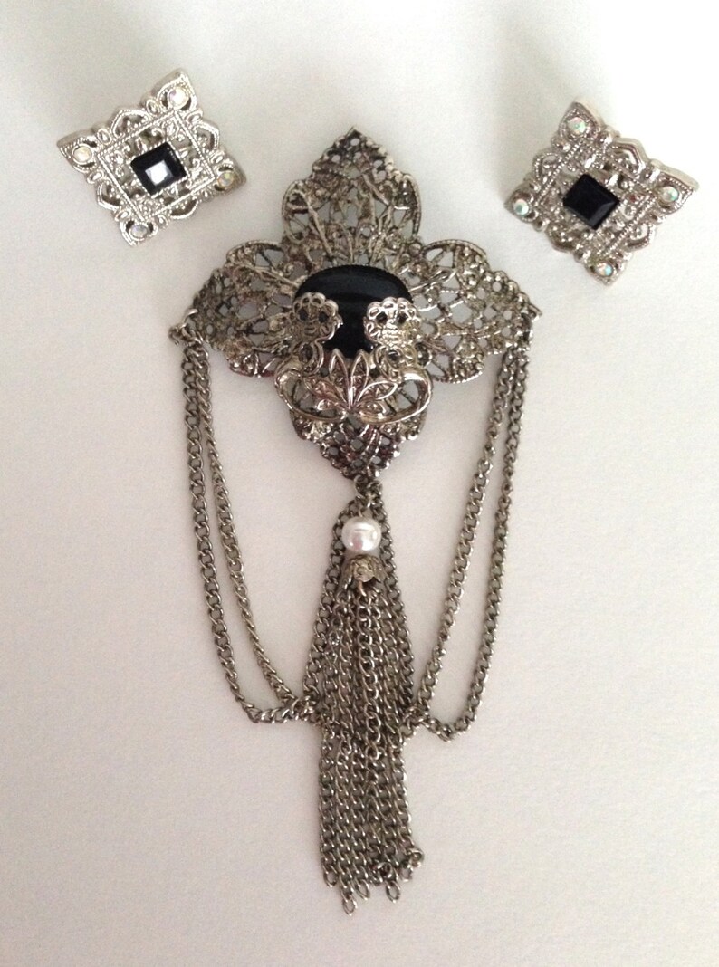 Filigree Victorian Revival Earrings Unique Vintage Gift Mothers Day Gift