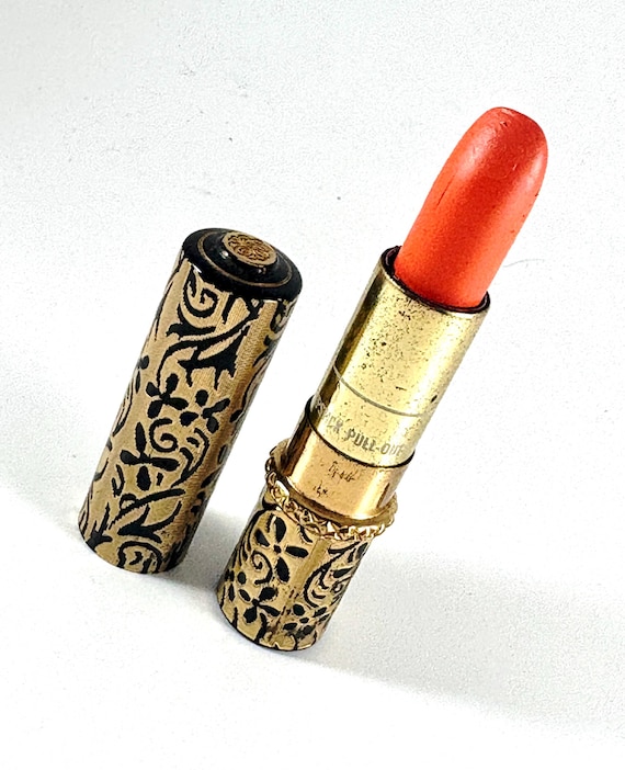 Vintage Revlon Lipstick Black and Gold