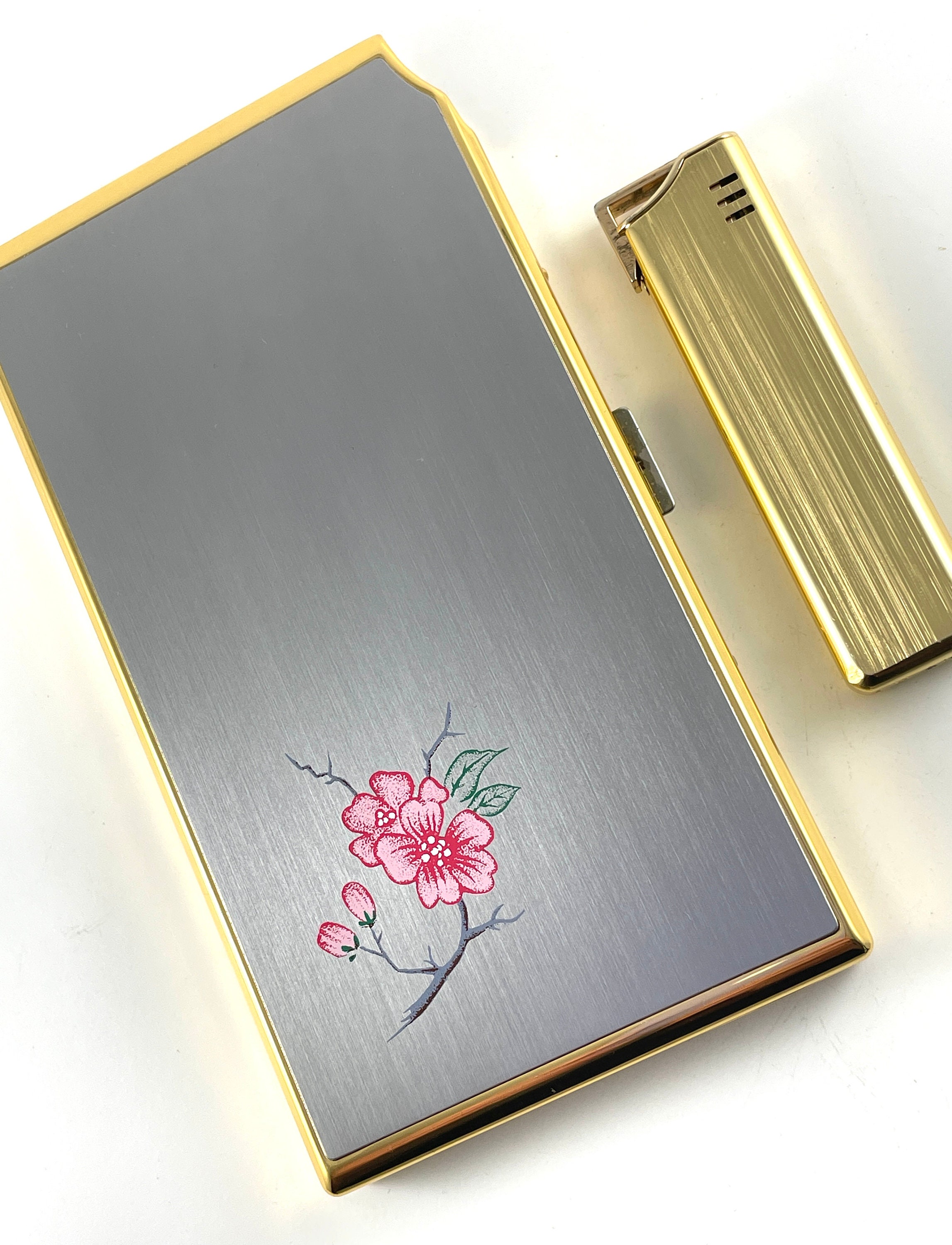Vintage Cigarette Case With Built-in Lighter Colibri Ladies