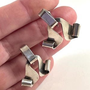 Vintage oorbellen sterlingzilver halverwege de eeuw ambachtelijk gemaakt uniek vintage cadeau