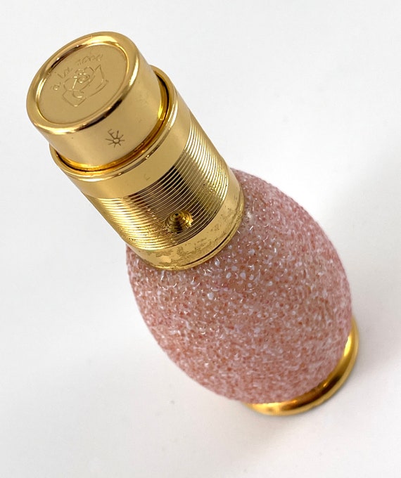 Vintage Perfume Atomizer Step Pink Glass Made in … - image 9