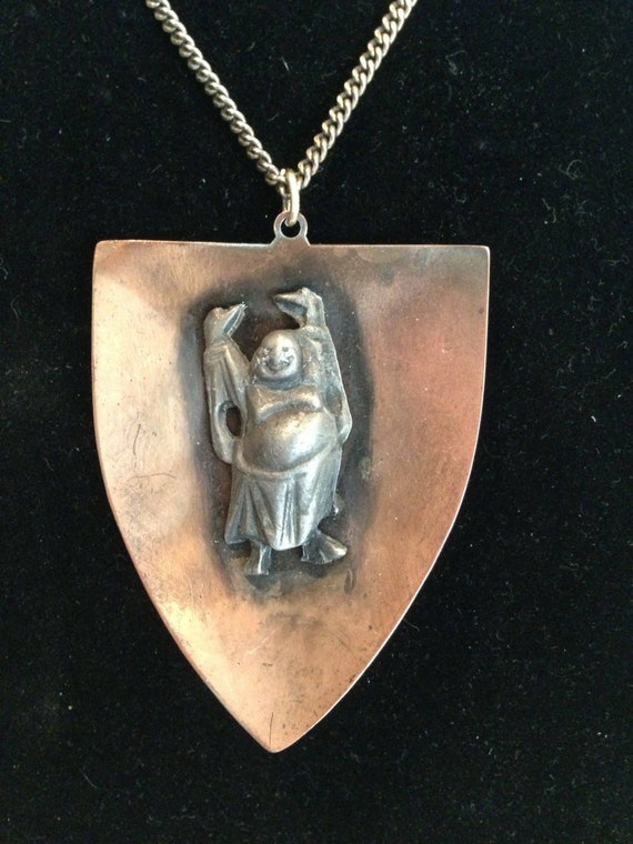 Vintage copper pendant unique - Gem