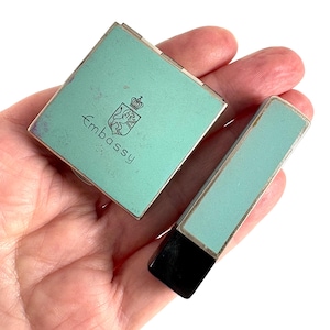 Vintage Compact and Lipstick Embassy Art Deco 1920s 1930s