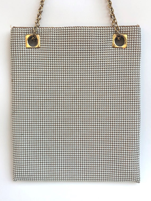 Vintage Purse Whiting and Davis MOD White Mesh Sh… - image 6