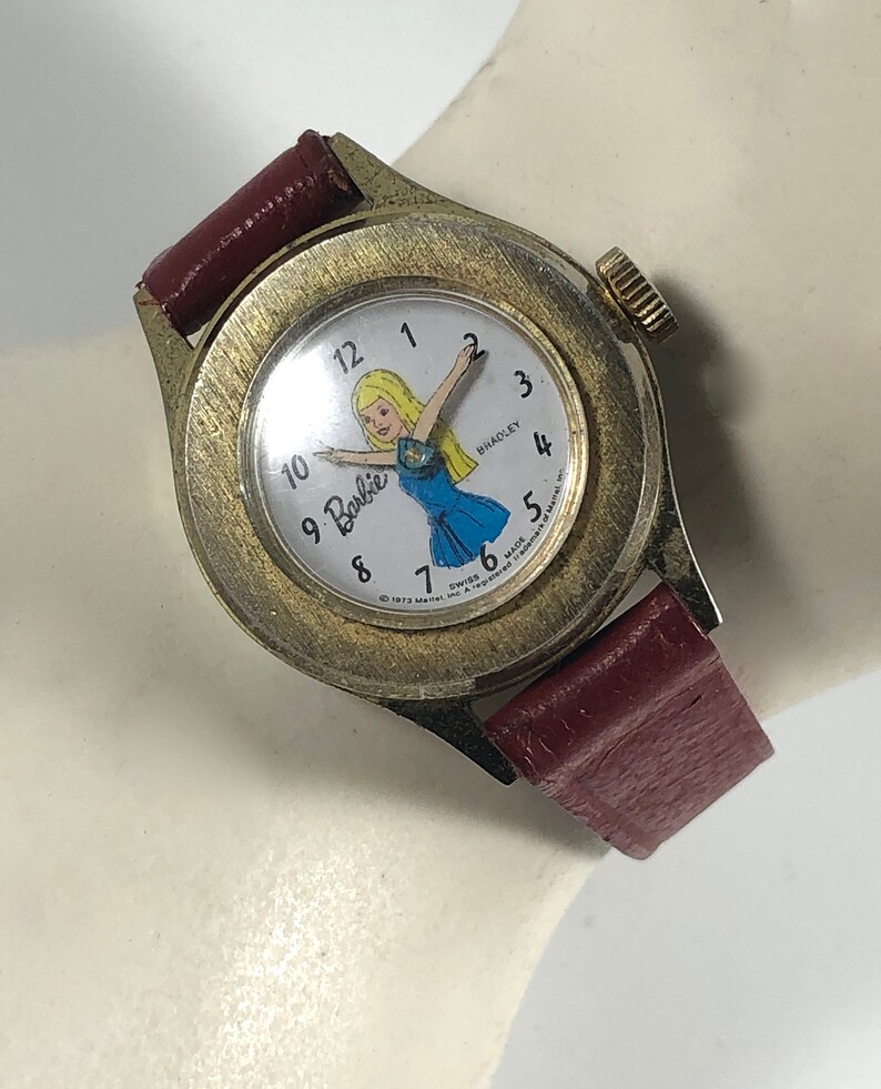 Vintage Horloge Barbie Watch 1973 Red Leather Band Unieke | Etsy