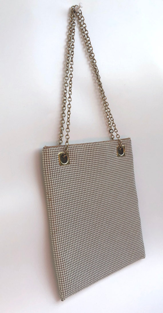 Vintage Purse Whiting and Davis MOD White Mesh Sh… - image 10