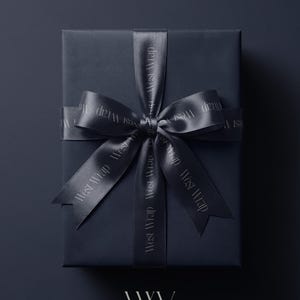 Papel de regalo azul marino: Papel de regalo de lujo de color liso, estética de la vieja aristocracia.