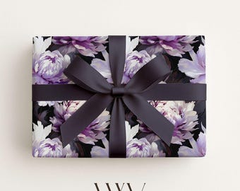 Floral Wrapping Paper: Pastel Botanical Gift Wrap Roll, Spring Gift Wrap, Mothers Day Gifts For Her, Drawer Liner Paper