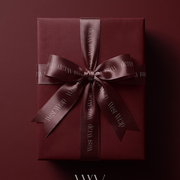 Red Merlot Wrapping Paper: Solid Color Burgundy Gift Wrap Roll, Traditional Christmas Wrapping Paper, Valentines Day Gifts For Her