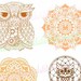 Owl SVG Owl Mandala SVG Mandala SVG Digital Cutting File ...