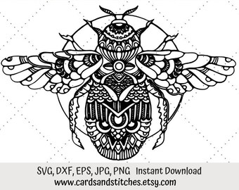 Download Bee Mandala Svg Etsy