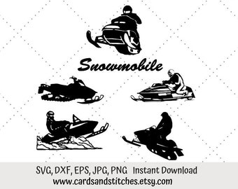Snowmobile Svg Etsy