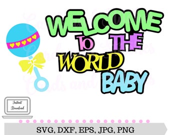 Welcome baby svg | Etsy