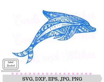 Download Dolphin mandala | Etsy