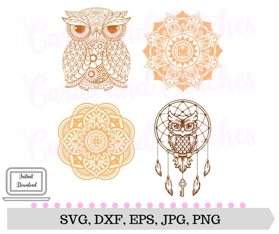 Download 3D Owl Mandala Svg Design - Free Layered SVG Files
