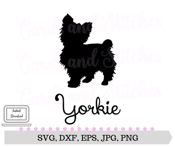Download Yorkie SVG Yorkie Clipart Yorkshire Terrier SVG Instant | Etsy