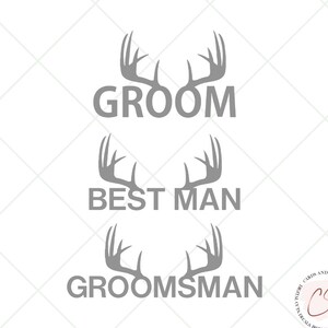 Paquete de SVG y clipart de astas de novio, perfecto para camisetas, tazas y vinilos para la despedida de soltero del novio. Svg, Png, Jpg, Dxf, Eps