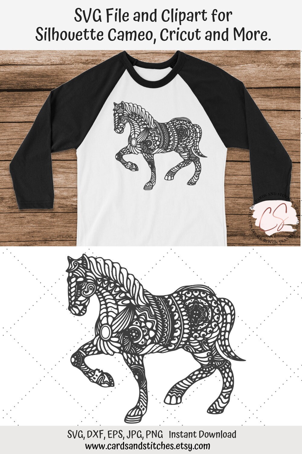 Download Horse Mandala Svg Mandala Svg Horse Mandala Printable Etsy