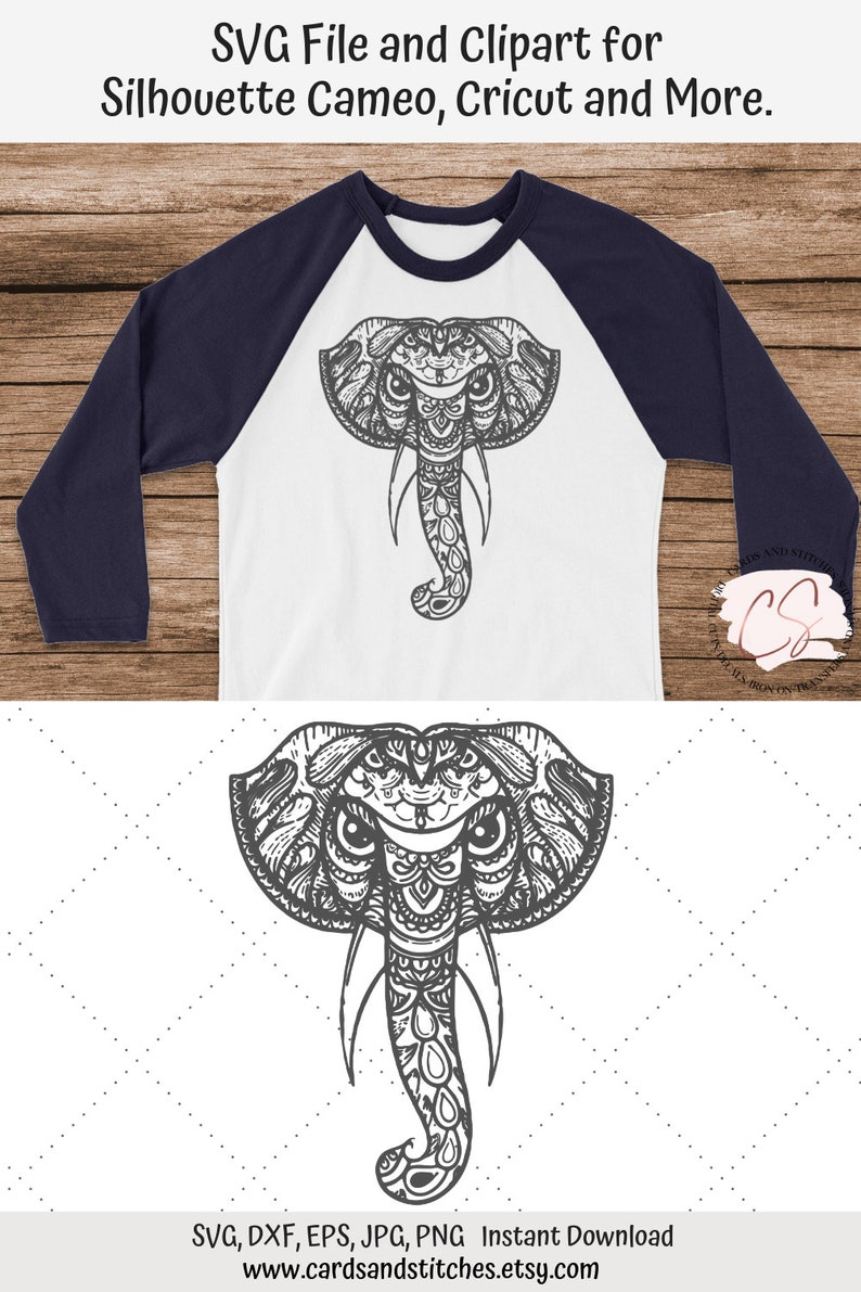Download Elephant SVG Elephant Silhouette SVG Digital Cutting File ...