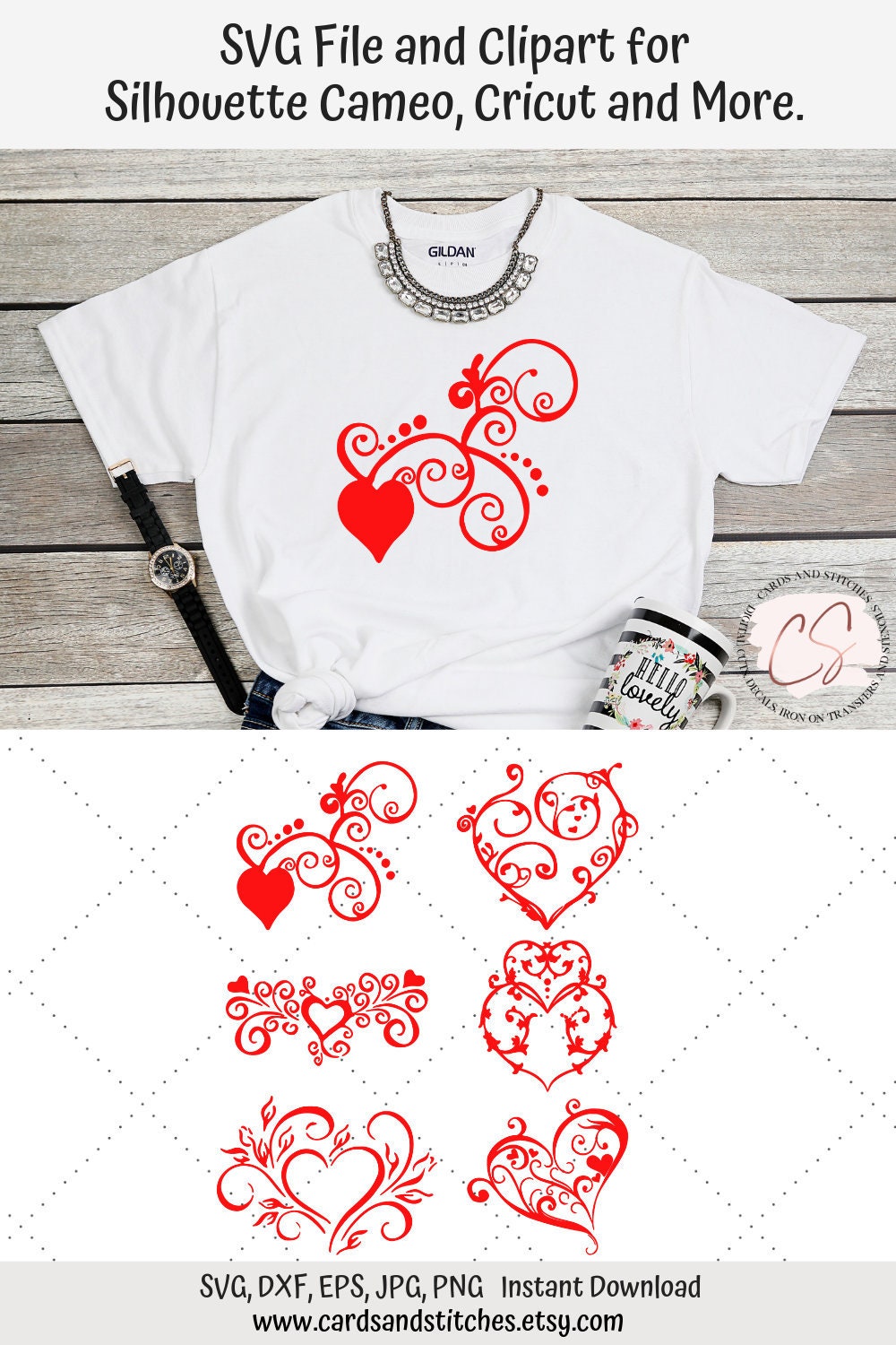 Download Hearts Svg Valentine Hearts Svg Fancy Hearts Svg Cricut Etsy