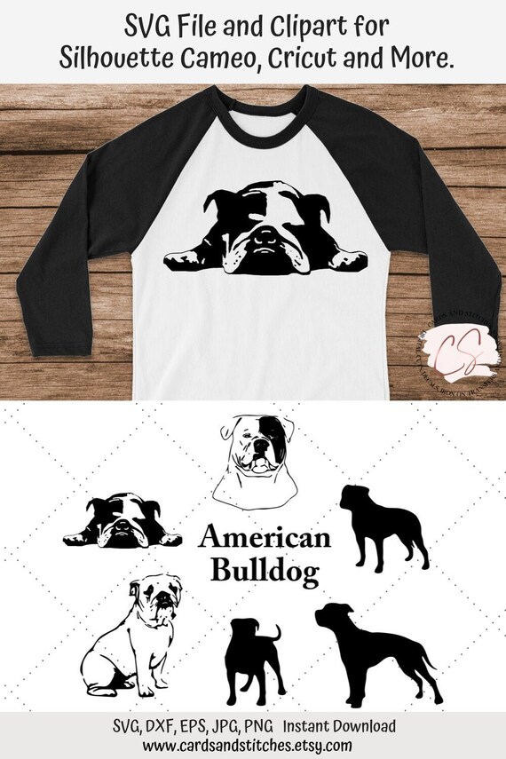 Download American Bulldog SVG Bulldog SVG Dogs SVG Dogs Clipart | Etsy