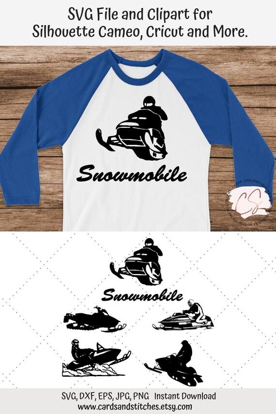 Snowmobile Svg Snowmobile Clipart Sports Svg Vector Cut Etsy