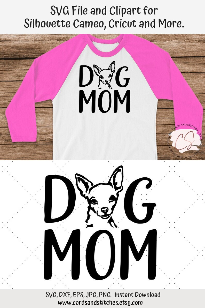 Download Dog Mom Chihuahua SVG and Clipart Great for Silhouette ...