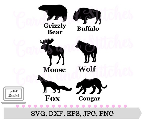 Download Wild Animals SVG Wildlife SVG Digital SVG File Cricut | Etsy