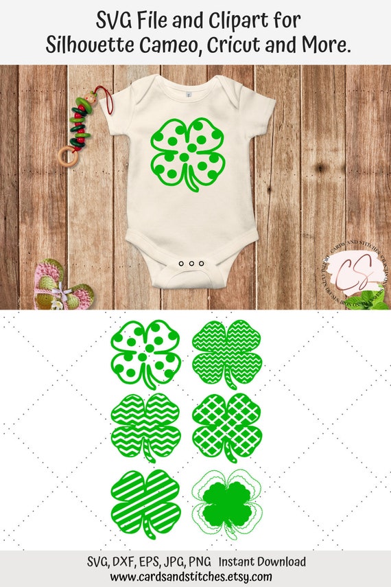 Download Clover Svg Shamrock Svg Four Leaf Clover Chevron Clover Etsy