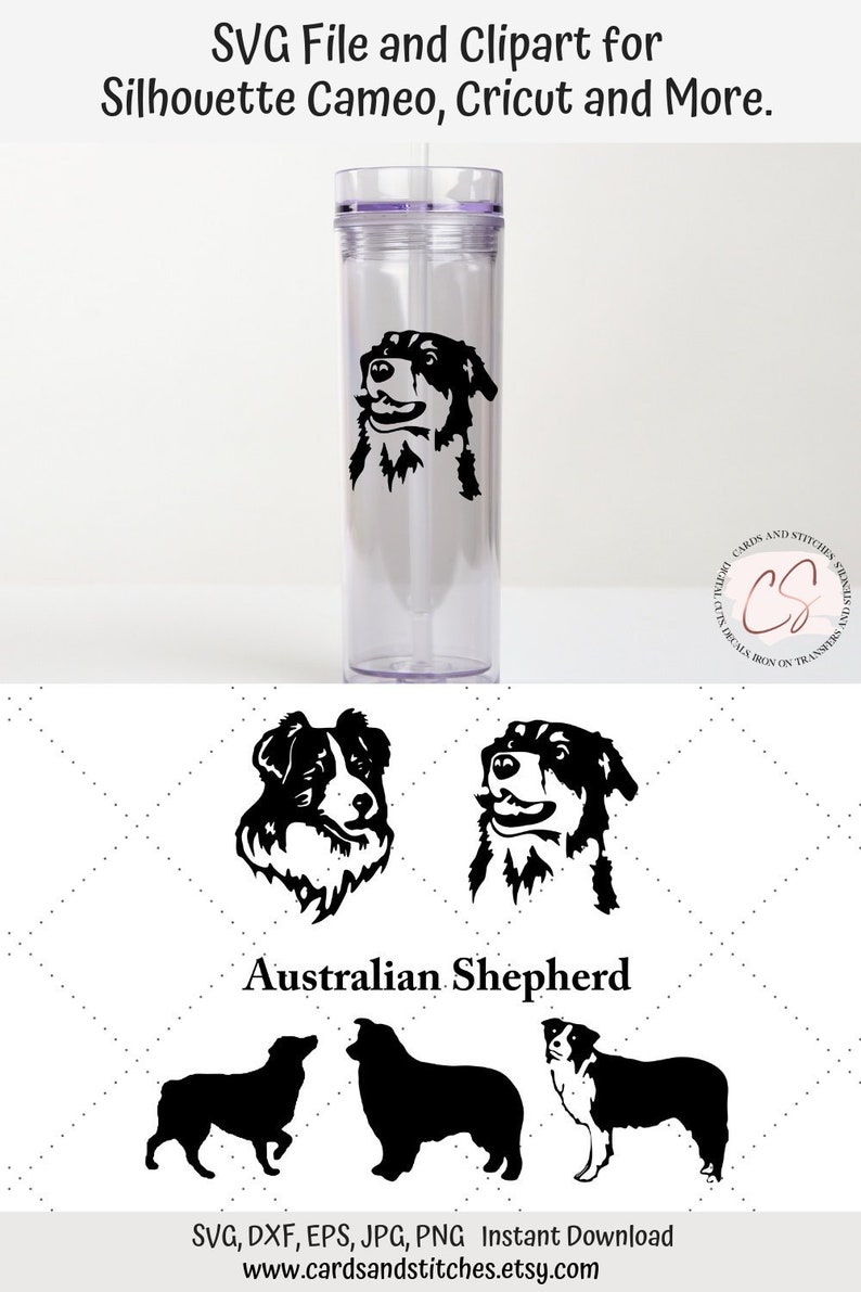 Download Australian Shepherd SVG SVG Bundle Cut File for Cricut and | Etsy