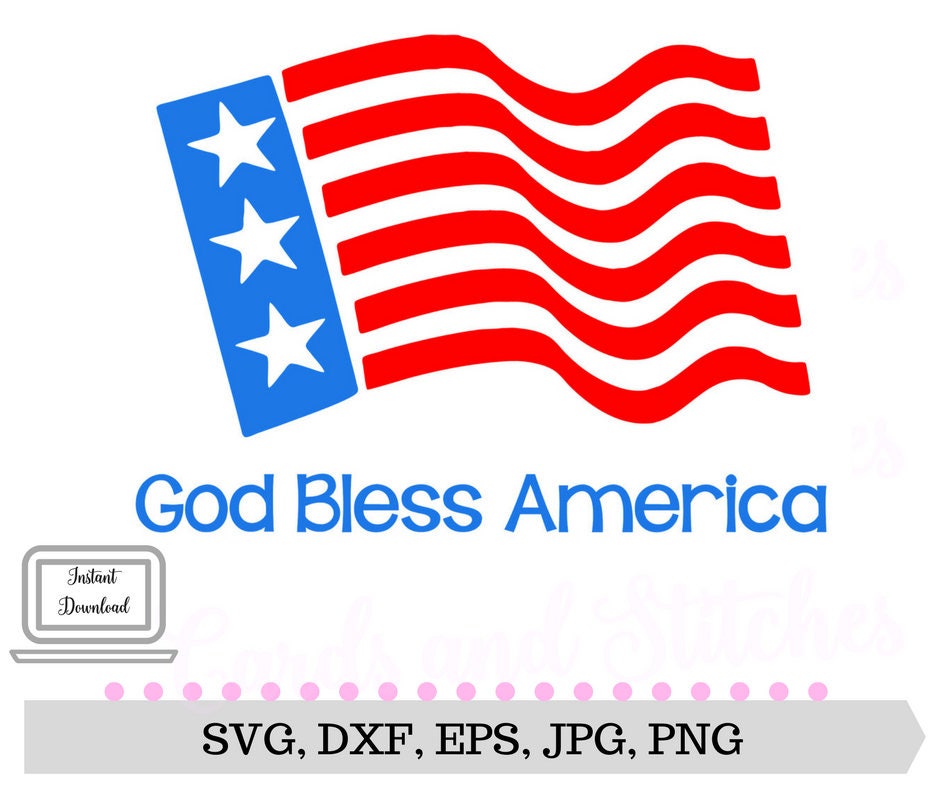 Download American Flag SVG Flag Digital Cut File Instant Download ...