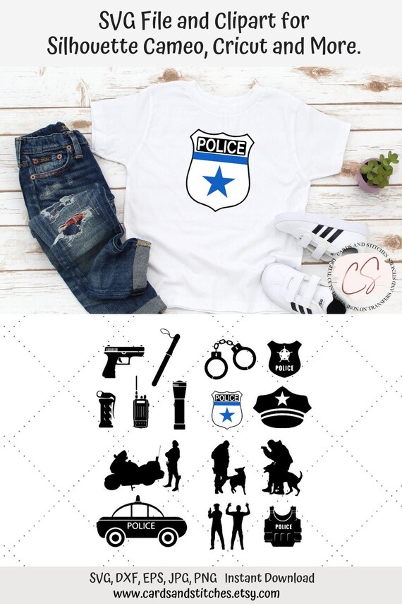 Polizei Svg Polizei Auto Svg Polizei Clipart Digitale Etsy