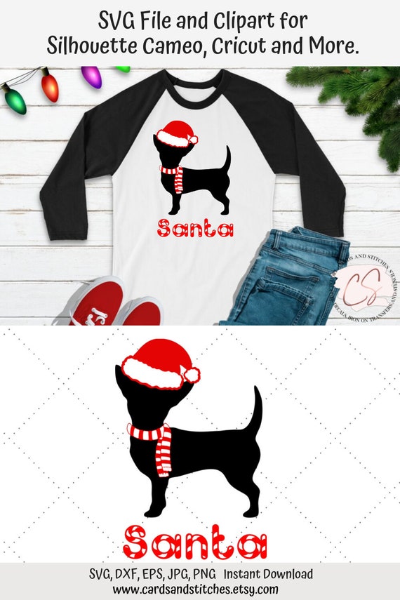 Download Free Chihuahua Svg Chihuahua Santa Svg Christmas Svg Digital Etsy SVG DXF Cut File